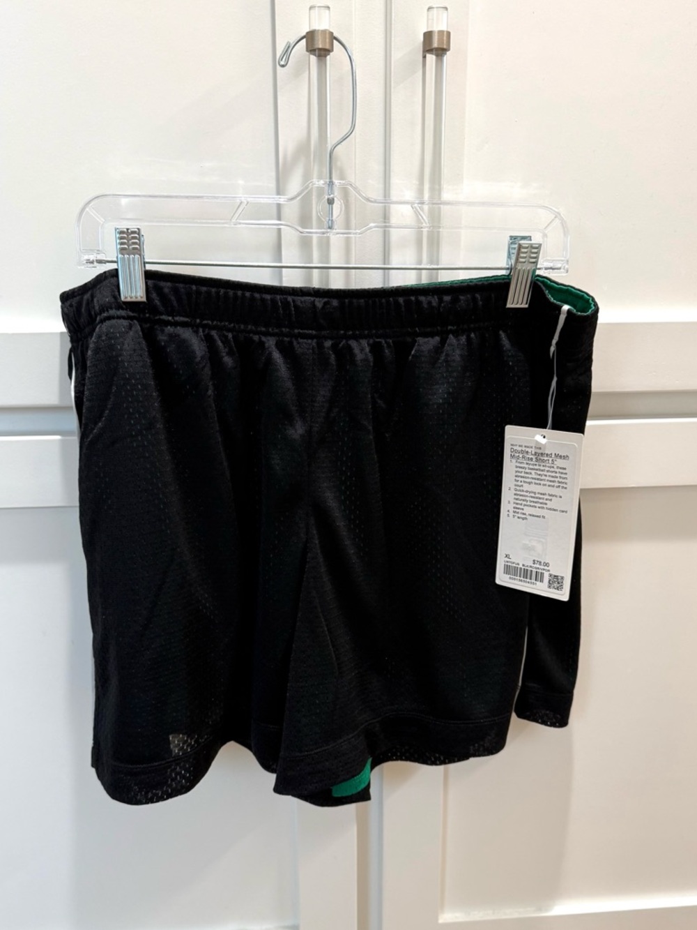NWT-Lululemon Double-Layered Mesh Mid-Rise Shorts-5” Inseam-Womens Sz XL - Picture 6 of 12